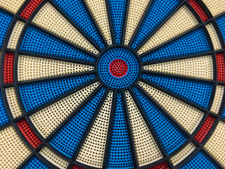Dart board close up abstract background.