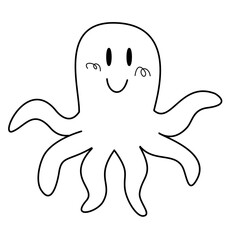 funny cartoon octopus