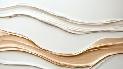 Obraz premium Creamy texture, smooth lines, abstract design, minimalistic art