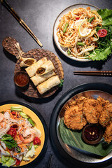 Authentic Thai Feast A Vibrant Culinary Spread