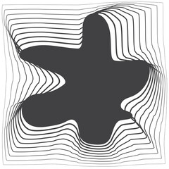 Square shape with gradient line modern, logo, science, future, digital