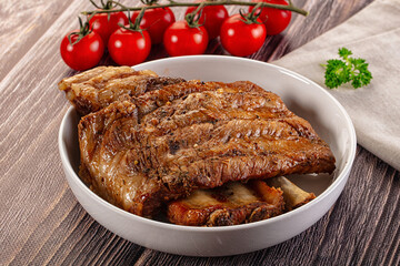 Steamed pork ribs with spices