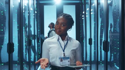 Innovative Data Center Operations Involving Diverse Professionals Within a Modern Environment - Powered by Adobe