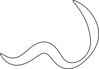 Set of line doodle, hand drawn style