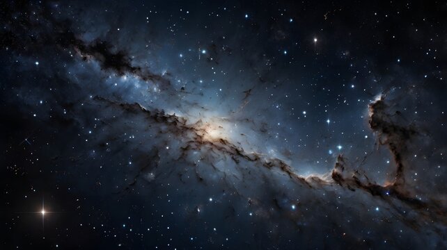 Deep Space Wonders Cosmic Dust and Stellar Brilliance - A Journey Through the Universe's Majesty