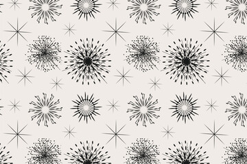 An earthy bohemian style with muted metallics, hand-drawn linework, and natural textures, ideal for cozy New Year gatherings and artisanal products.