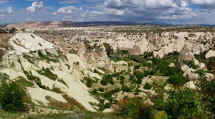 Fototapeta premium Cappadocia Landscape: Eroded Tuff Rock Structures