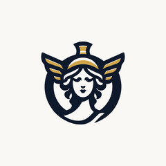 Athena Greek Lady Logo