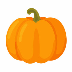Obraz premium Minimal Pumpkin Vector Icon Design