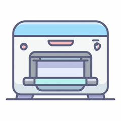 Obraz premium Printer outline icon design in vector style