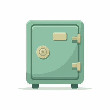Secure box flat icon design style