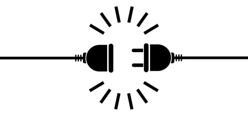 Electric Plug Connection Symbol Icon