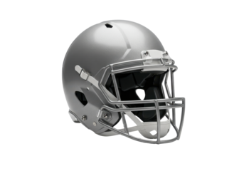 Isolated American football helmet, sports headgear for gridiron football, professional game