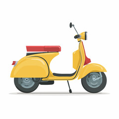 Obraz premium Sleek Scooter Icon in Flat Design