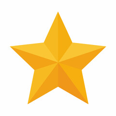 Obraz premium Simple Star Vector Icon Design