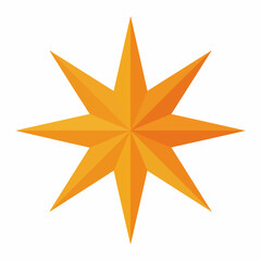 Simple Star Icon in Flat Style