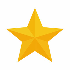 Simple Star Vector Icon in Flat Style