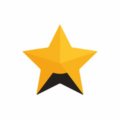 Fototapeta premium Shining Star Classic Vector Icon Design