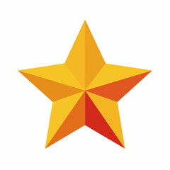 Fototapeta premium Star Classic Flat Vector Icon