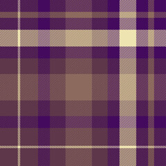 Blue brown elegant tartan check texture for textile, fabric, print, clothing, garments and background. Scottish plaid pattern.