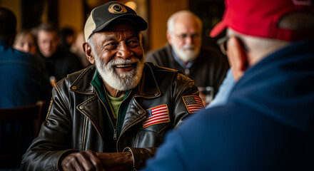 Veteran's Day A Time for Reflection and Connection. Copy space for tributes. Honoring the brave