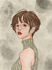 Portrait of a young woman