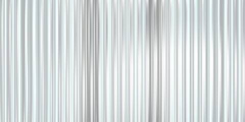 Ribbed Glass Effect with Transparent Background and Abstract Gradient Line. This Silver Metal Pattern Features Light Blur, Wave or 3D Window Overlay, Ideal for Luxury Architecture and Stylish Relief.