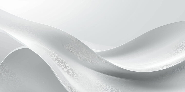 Smooth silver spoon on white background with blue digital wave design vector pattern