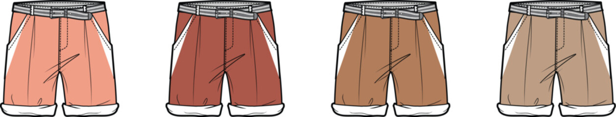 Tailored Summer Shorts Collection Stylish Casual Comfort in Earthy Tones for Every Occasion