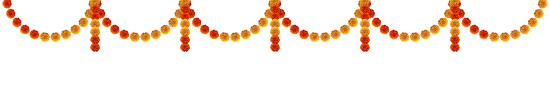 Marigold festive toran design decorative element