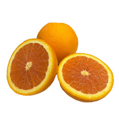 orange fruit isolated on white