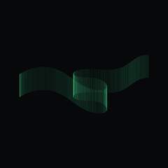 Abstract gradient line dynamic element isolated