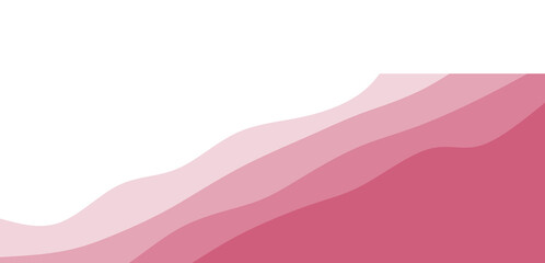 Fluid Pink Gradient Waves Abstract Background with Ample White Copy Space