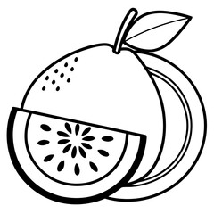 Obraz premium Fresh Guava Fruit Vector Pack