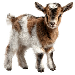 Obraz premium goat on white background