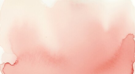 Fototapeta premium Soft Peach and Pink Watercolor Wash Background.