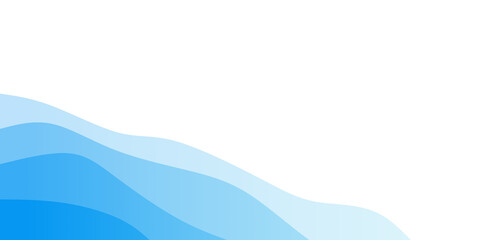 Obraz premium Abstract Blue Wave Layers Background with Fluid Gradient and Copy Space for Modern Design