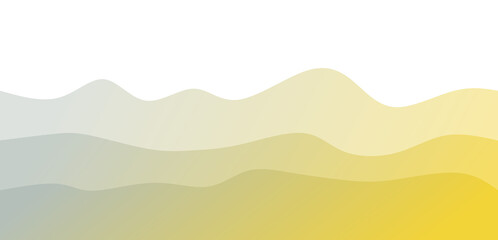 Modern Abstract Wavy Gradient Background with Smooth Yellow and Grey Tones - Fluid Layered Design Template