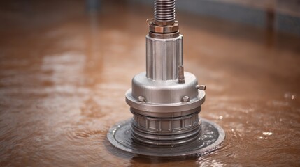 Obraz premium High-Performance Sump Pump Designed to Prevent Flooding in Residential Areas and Ensure Effective Water Management During Heavy Rainfall Events