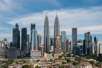 Obraz premium Landscape of Kuala Lumpur city skyline