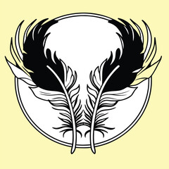 hand drawn, phoenix, feather, sacred, mindfulness, chant, representation, chakra, god, faith, blessing, timeless, religion, culture, shrine, prayer, circle, drawing, rebirth, spiritual, energy, handdr