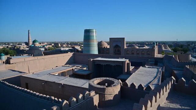 Amazing historic center of Khiva, Uzbekistan