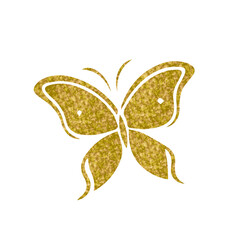 Glitter butterfly clipart ornament element concept