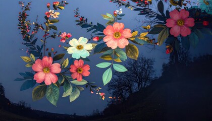 illustrazioni floreali e decorative, poetiche/emozionali, orientate a illustrazioni artistiche, oniriche o decorative