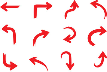 vector arrow sign on white background