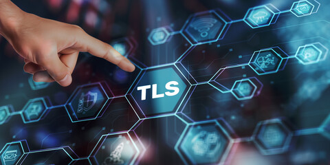 TLS encrypts online communications for secure data transfer and privacy