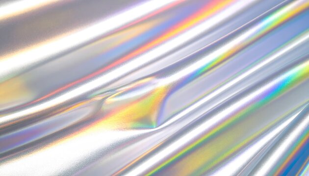 Iridescent Rainbow Foil Texture Background