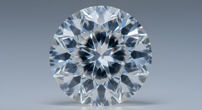 Brilliant cut diamond sparkles with exceptional clarity, perfect for luxury branding and jewelry designs creating a feeling of elegance and wealth