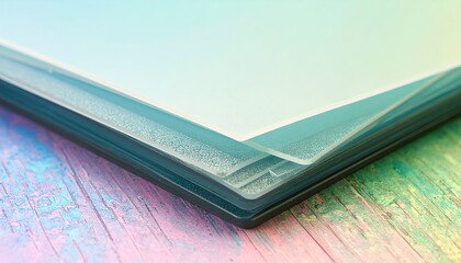 Pastel Glass Stack with Depth and Occlusion