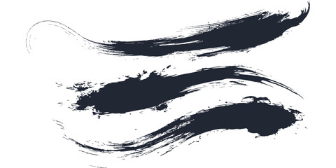 Artistic analog surface with soft wave brush pattern